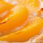 Peach and sour cream tart